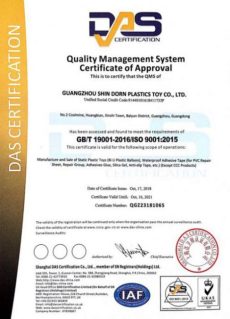 ShinDorn-ISO9001-English 欣东 ISO证书 英文